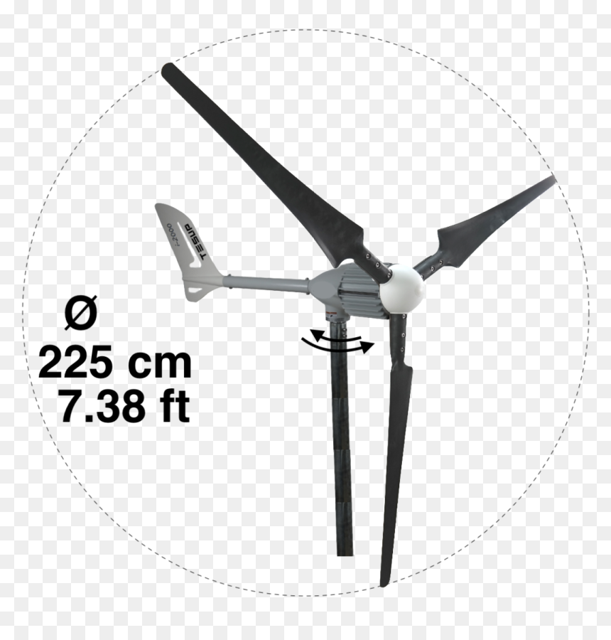 Wind Turbine, HD Png Download - turbine png
