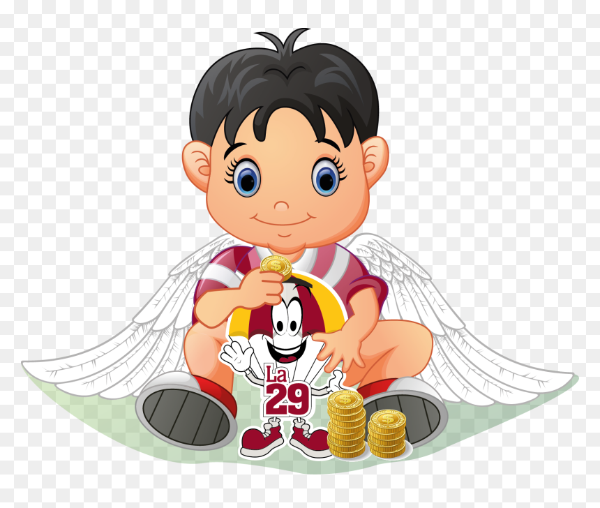 Cuenta Angelitos , Png Download - Cute Boy With Ball Cartoon, Transparent Png - angelitos png