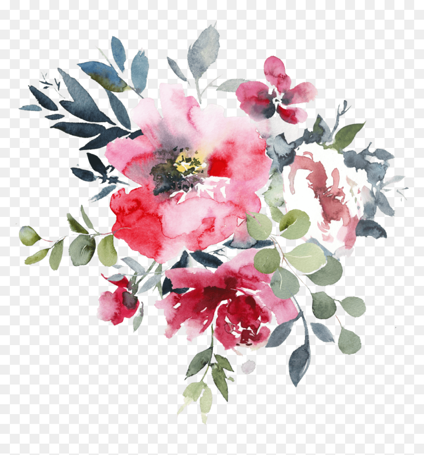 Lila Ruth Food Blog Graphics - Zdobená Hrnkovka, HD Png Download - watercolor peonies png