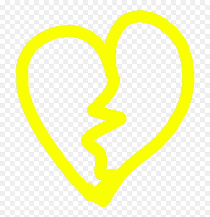 #amarillo💛 #corazon #corazonroto #sad #trapp - Heart, HD Png Download - corazon roto png