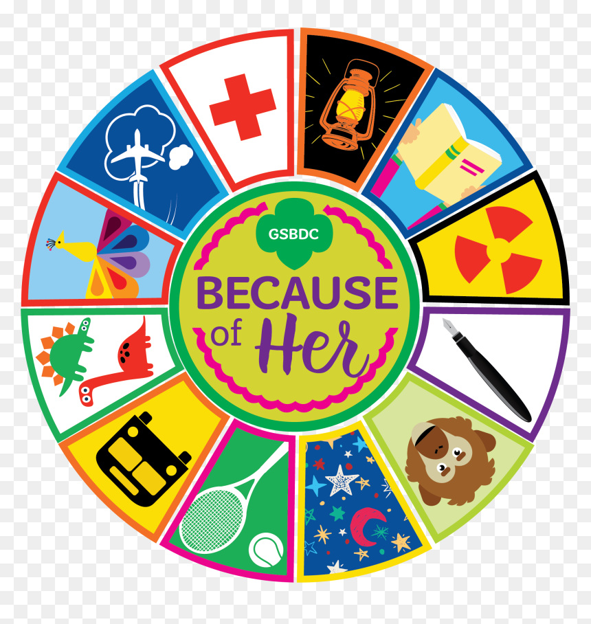 Because Of Her Patch Clipart , Png Download - Circle, Transparent Png - patches png