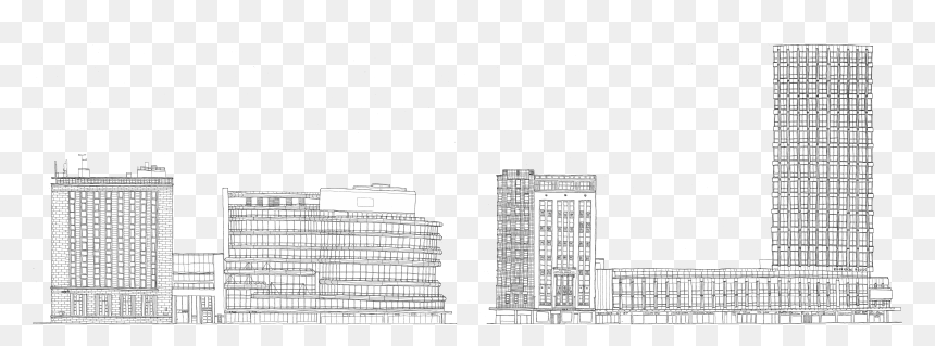 Lewis Bridley"s Illustration Of Elizabeth Street - Tower Block, HD Png Download - city street png
