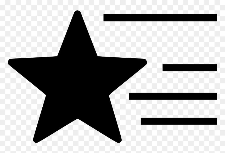 Shooting Star Fill - 5 Point Sheriff Badge Clipart, HD Png Download - vhv