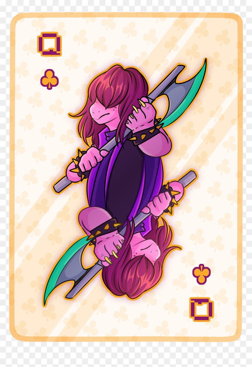 Susie Deltarune Playing Card, HD Png Download - soot sprite png