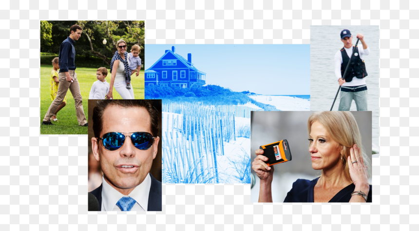 Jared And Ivanka, Anthony Scaramucci, Matt Lauer And - Lally Weymouth Hamptons Estate, HD Png Download - kellyanne conway png