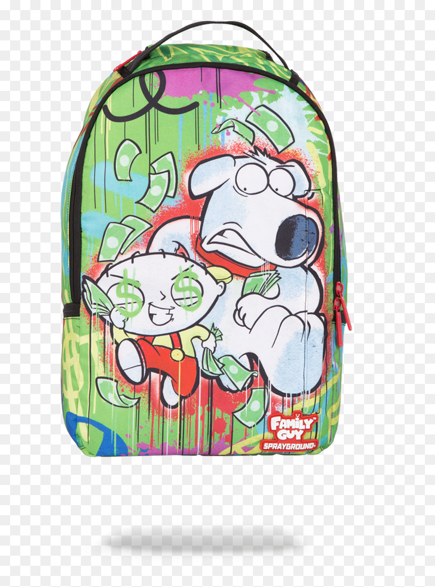 Sprayground Brian And Stewie, HD Png Download - guy running png