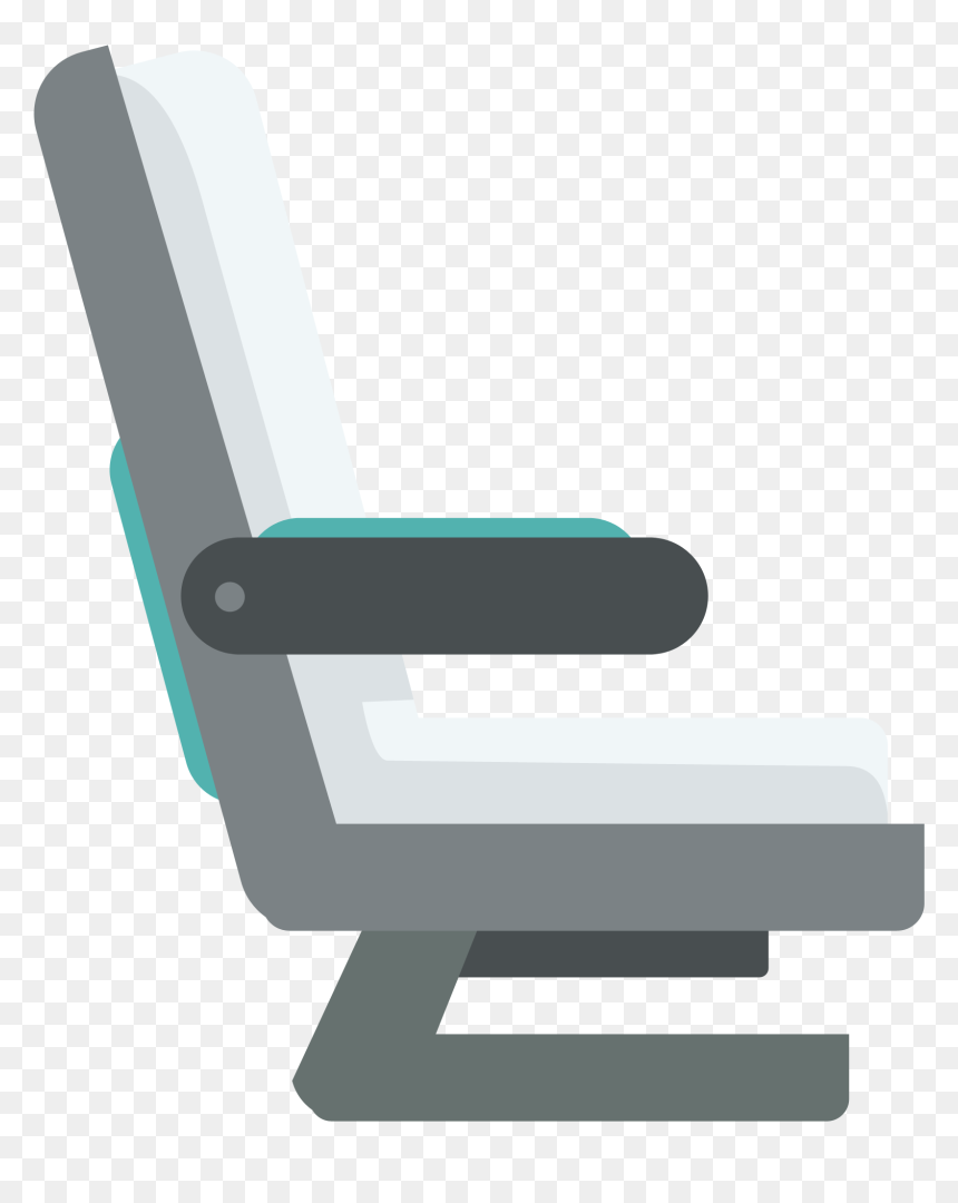 Aircraft Flat Seats Transprent - Airplane Seat Illustration Png, Transparent Png - seat png