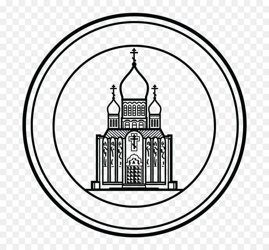 Parish Seal/stamp Design For Landmark, Holy Virgin - Line Art, HD Png Download - landmark png