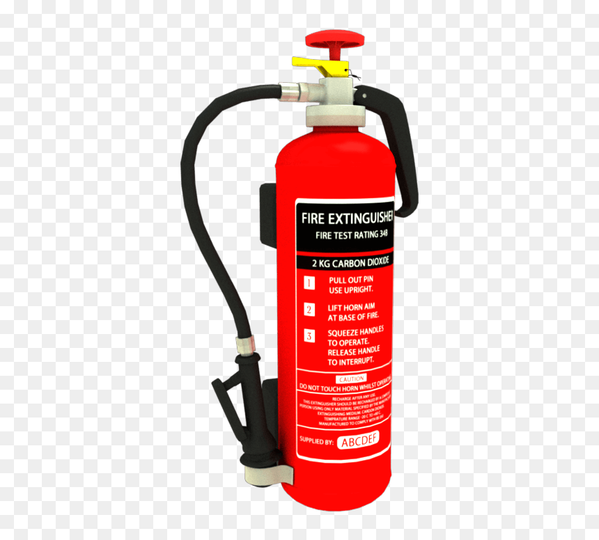 Fire Extinguisher 3d Model - 3d Pictures Of Fire Extinguishers, HD Png Download - 3d model png