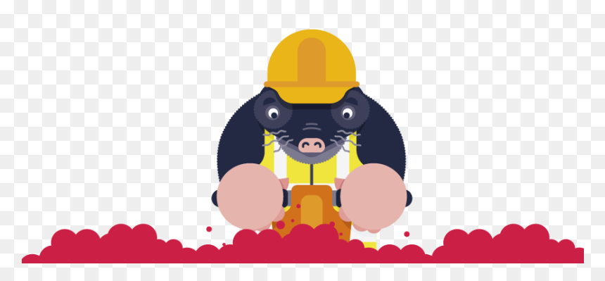 Valentine"s Marc The Mole Digging For His Love, Fibre - Cartoon, HD Png Download - mole.png