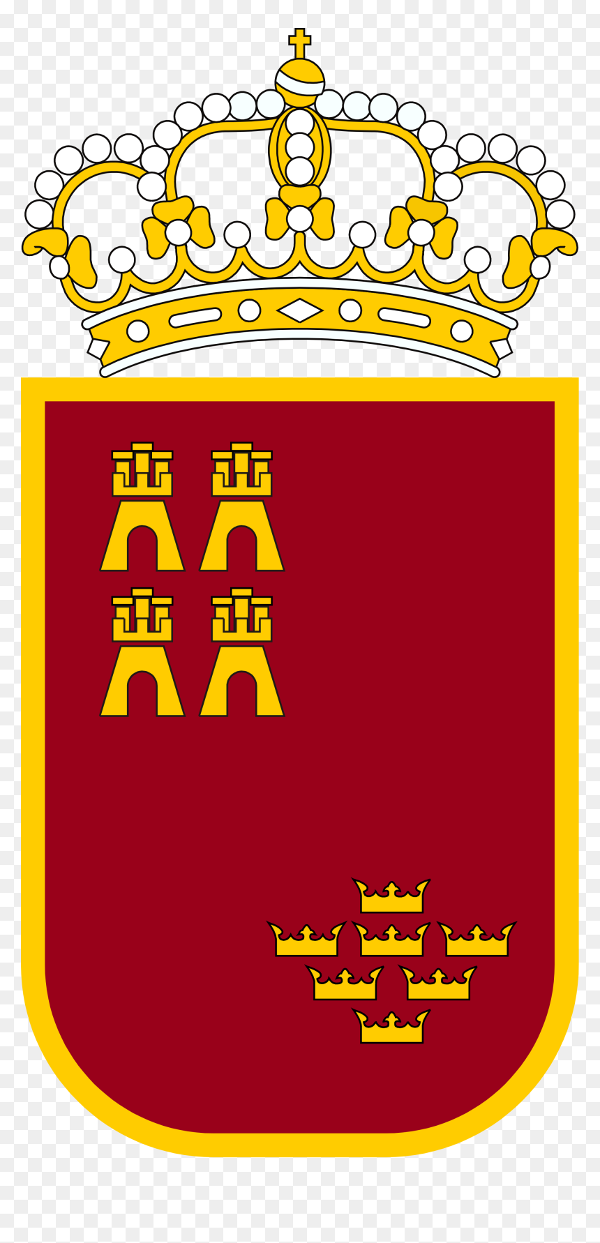 Comunidad De Murcia La Bandera , Png Download - Murcia Coat Of Arms, Transparent Png - murica png