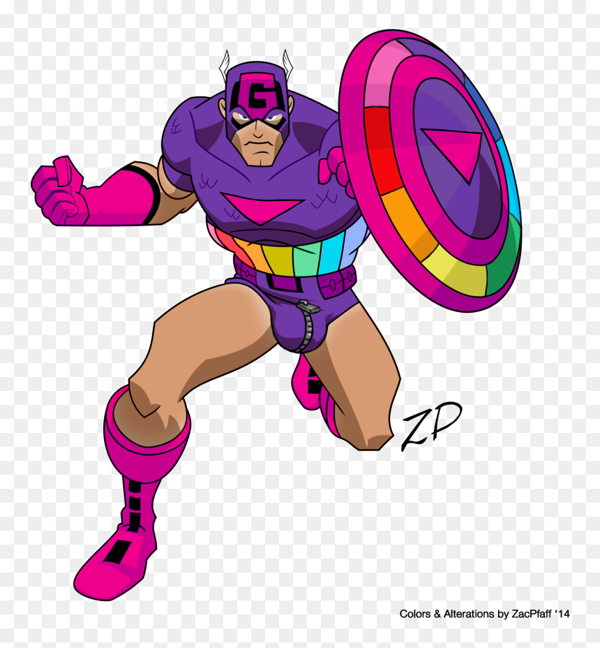 Avengers Earth's Mightiest Heroes Captain, HD Png Download - murica png