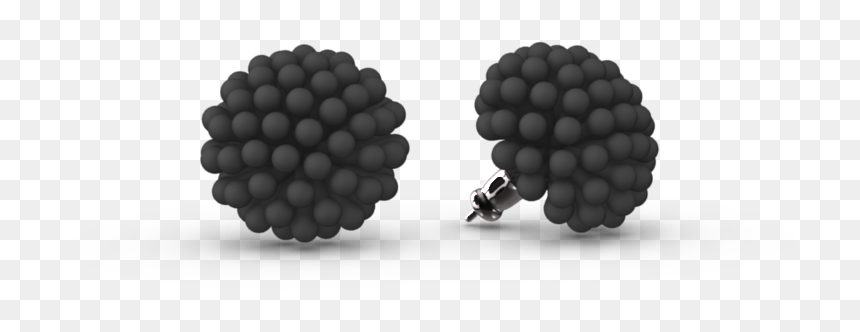 Black 3d Printed Stud Earrings - Earrings, HD Png Download - stud png
