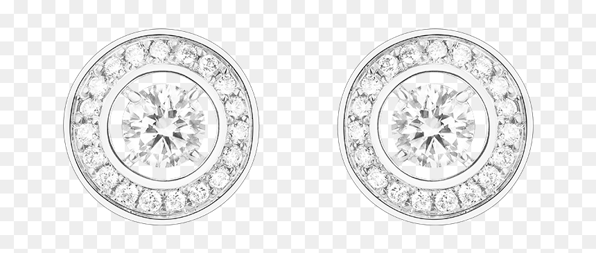 Круглые Серьги С Бриллиантами, HD Png Download - stud png