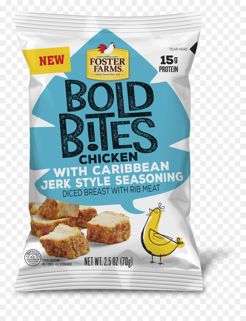 Foster Farms Bold Bites, HD Png Download - jerk chicken png
