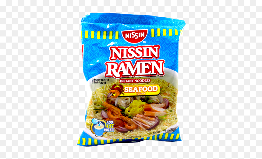Nissin Seafood Noodles Ramen, HD Png Download - top ramen png