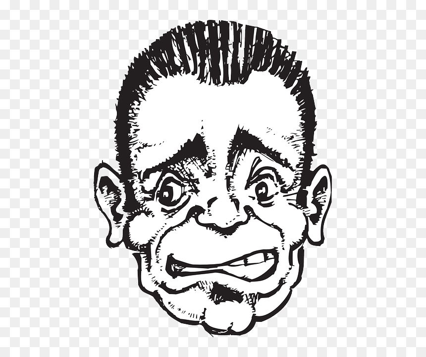 Sketch, Face, Worried, Scared, Nervous, 4, Worry, HD Png Download - nervous png