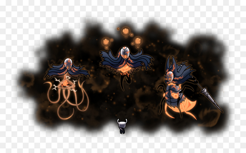 Magicofgames,hollow Knight,игры,игровой Арт,game Art,dreamers - Hollow Knight Three Dreamers, HD Png Download - hollow knight png