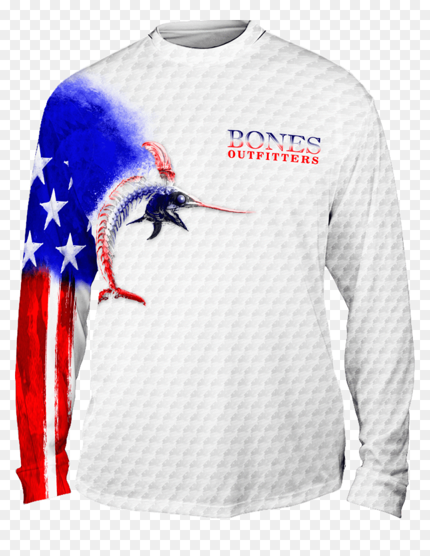 Long-sleeved T-shirt, HD Png Download - stars and stripes png