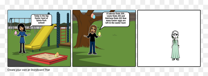 Taking Turns On A Playground, HD Png Download - easter egg hunt png