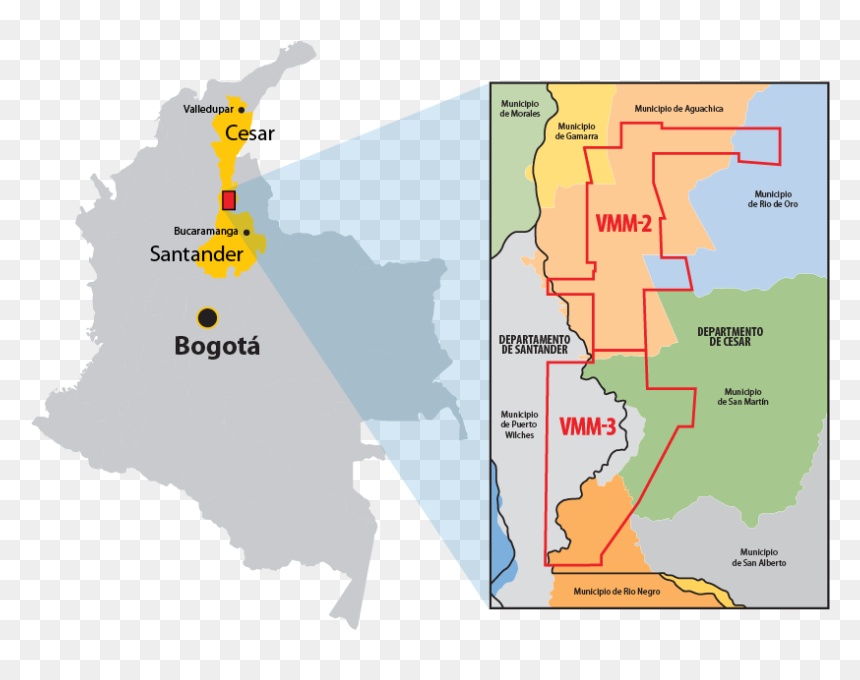 Vmm-3 Map - Flag Map Of Colombia, HD Png Download - colombia map png