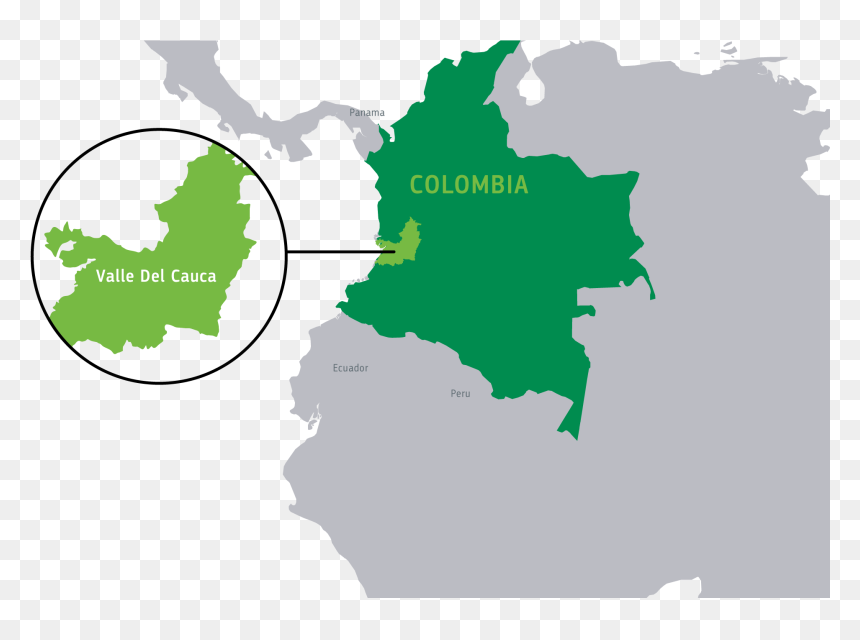 Colombian Flag In Country, HD Png Download - colombia map png