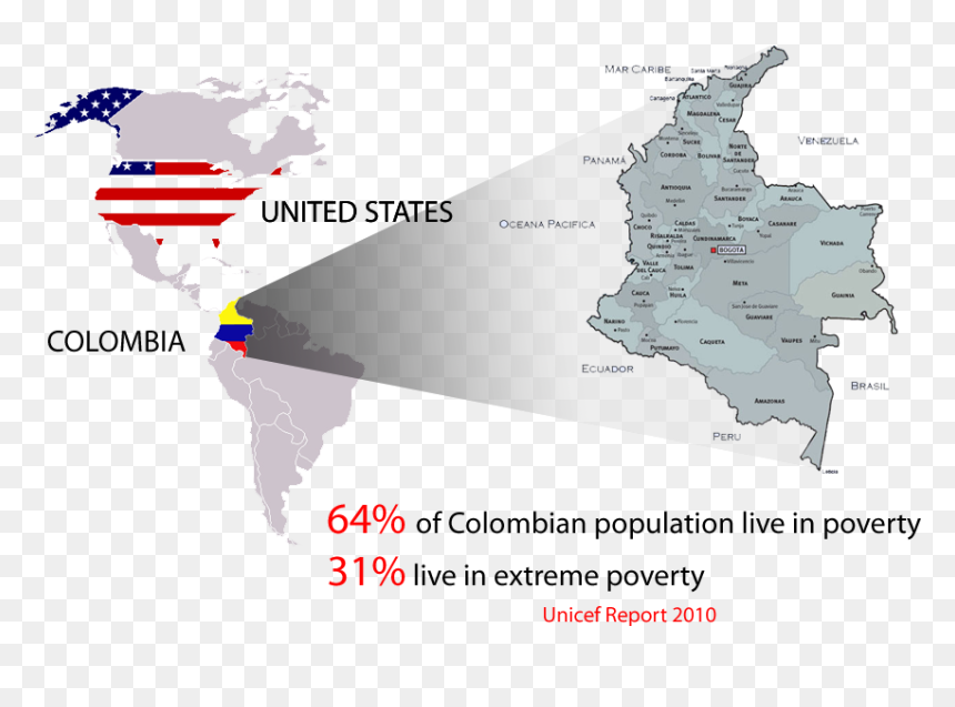 Picture - Atlas, HD Png Download - colombia map png