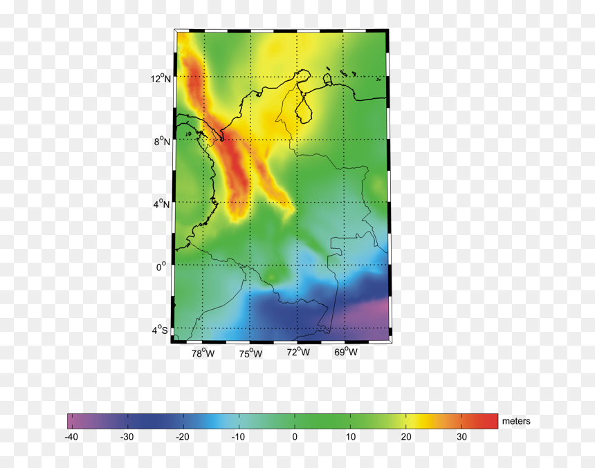 Brazil, HD Png Download - colombia map png
