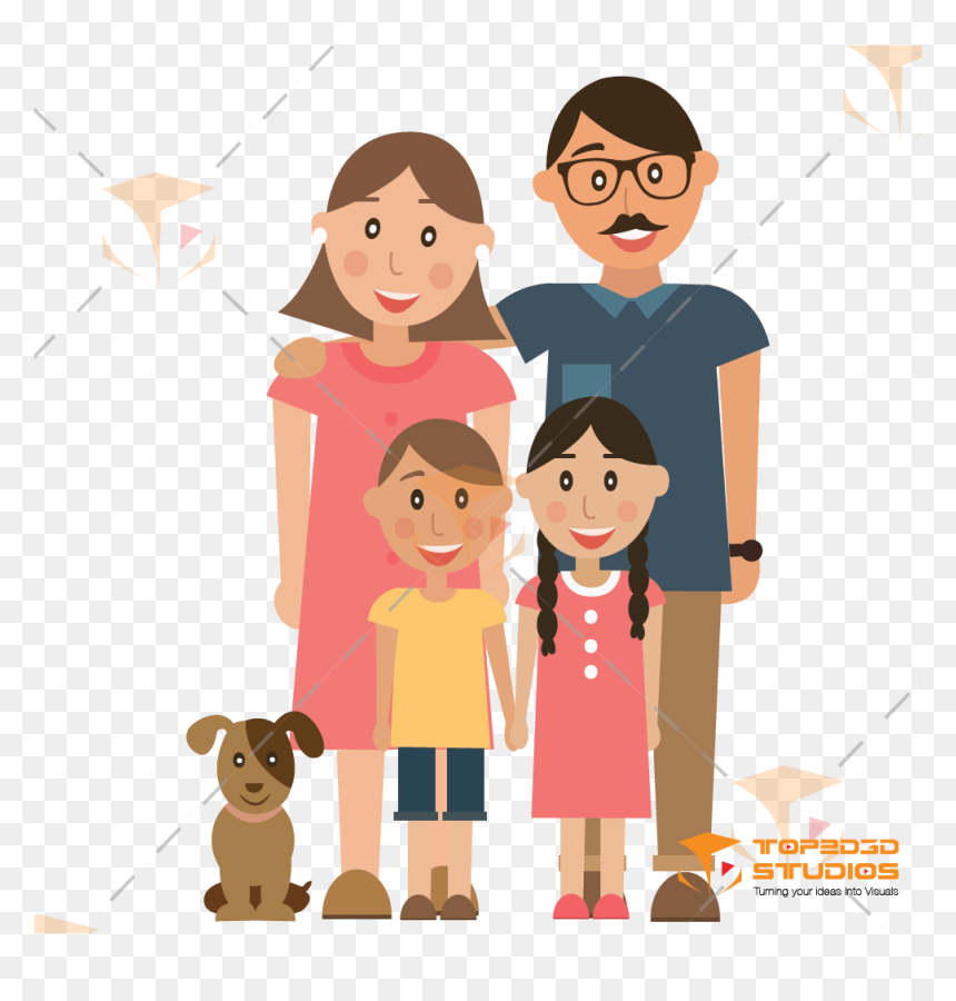 Family Character Image Png, Transparent Png - 2d character png