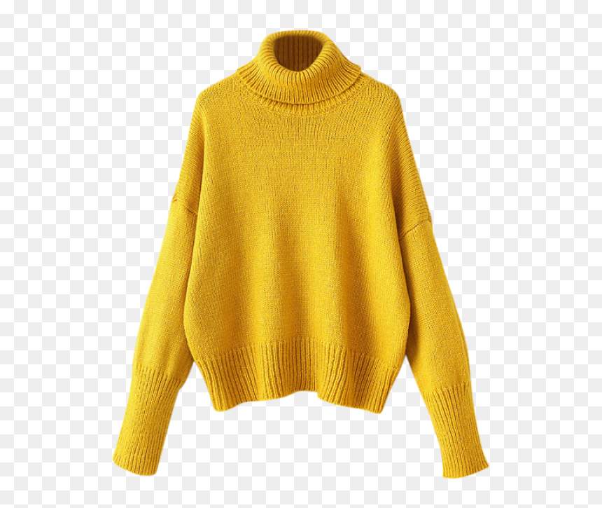 Thumb Image - Yellow High Neck Jumper, HD Png Download - jumper png