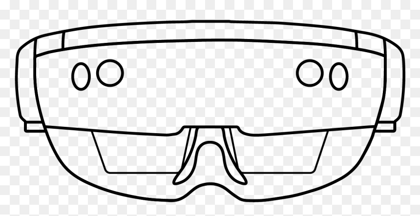 Hololens2 - Line Art, HD Png Download - hololens png