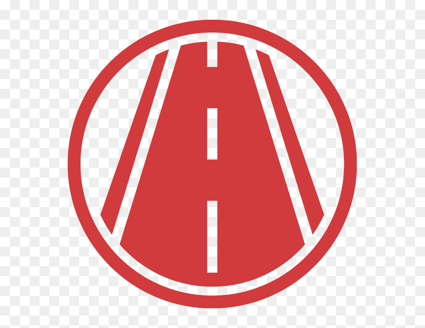 Carretera Rojo - Circle, HD Png Download - carretera png