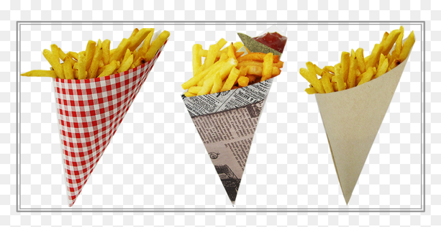 Fry Cones, HD Png Download - papas fritas png