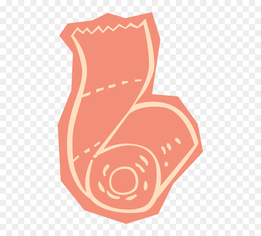 Vector Illustration Of Toilet Tissue Or Toilet Paper, HD Png Download - paper vector png