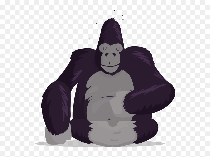 Thumb Gorilla Movinhand - Illustration, HD Png Download - thumb print png