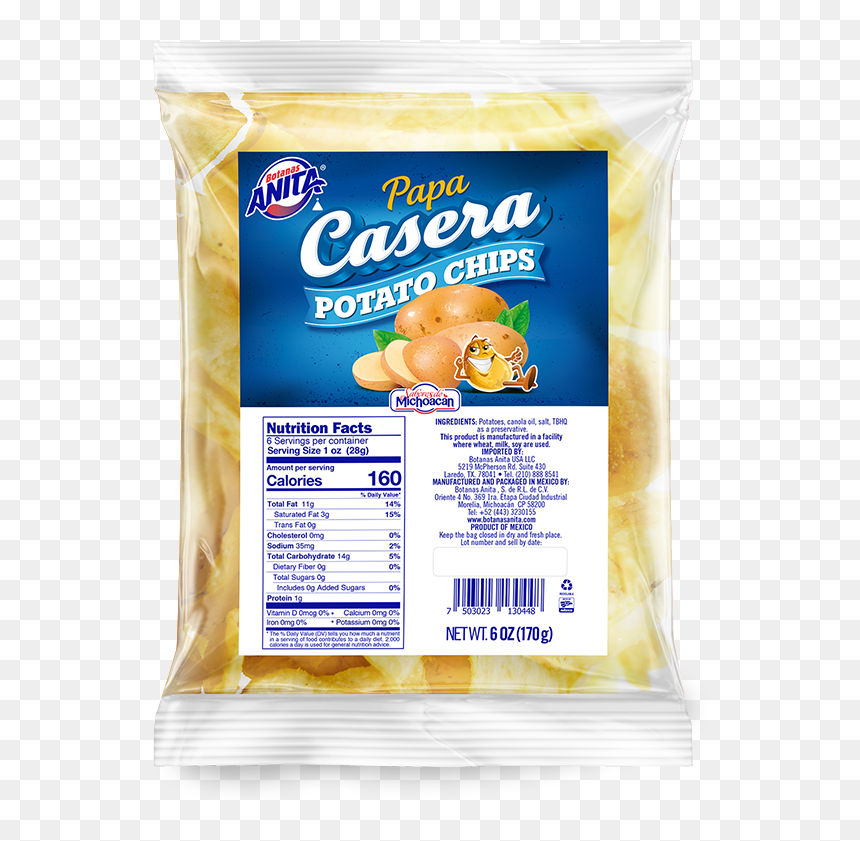 Botanas Anita , Png Download - Botanas Anita Papa Casera, Transparent Png - papas fritas png