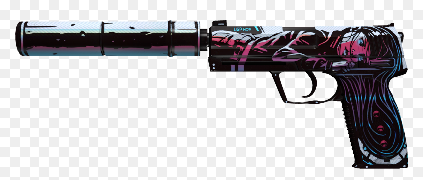 Picture - Usp Neo Noir, HD Png Download - awp dragon lore png