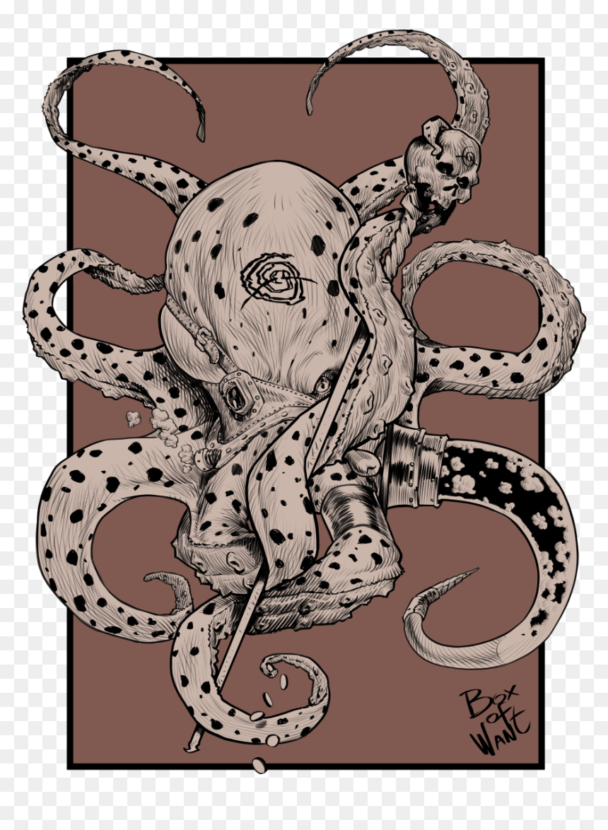 Octopus Necromancer - Illustration, HD Png Download - necromancer png