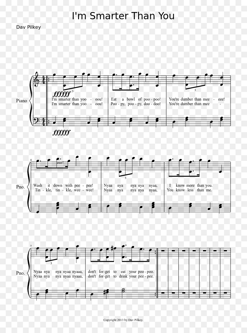 Captain Underpants Sheet Music, HD Png Download - captain underpants png