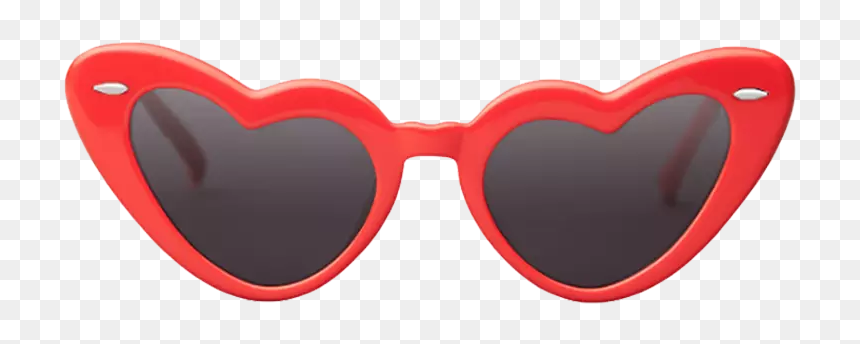 Heart Glasses Transparent Background, HD Png Download - 2017 glasses png