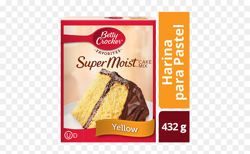 Supermoist Yellow Cake Mix - Betty Crocker Cake Mix Yellow, HD Png Download - pastel de cumpleaños png
