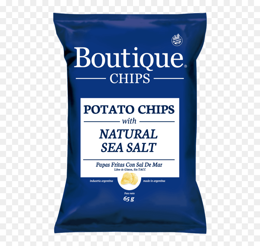 Boutique Chips Natural Sea Salt - Laundry Supply, HD Png Download - papas fritas png