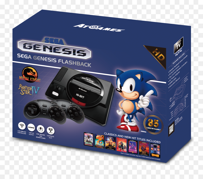 Sega Genesis Flashback, HD Png Download - sega master system png