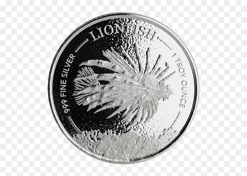 1 Oz Silver Lionfish 2019, HD Png Download - lionfish png