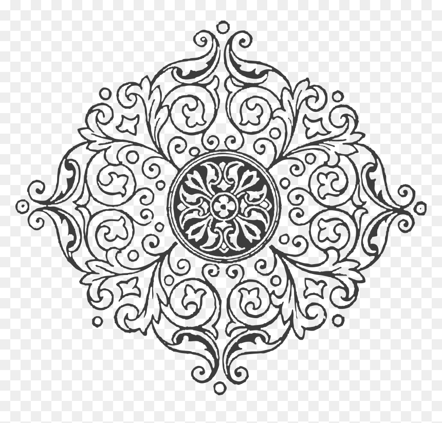 Ornament Stencil Transprent Png Free Download Point - Subhash Jewellers Patel Nagar, Transparent Png - vintage pattern png