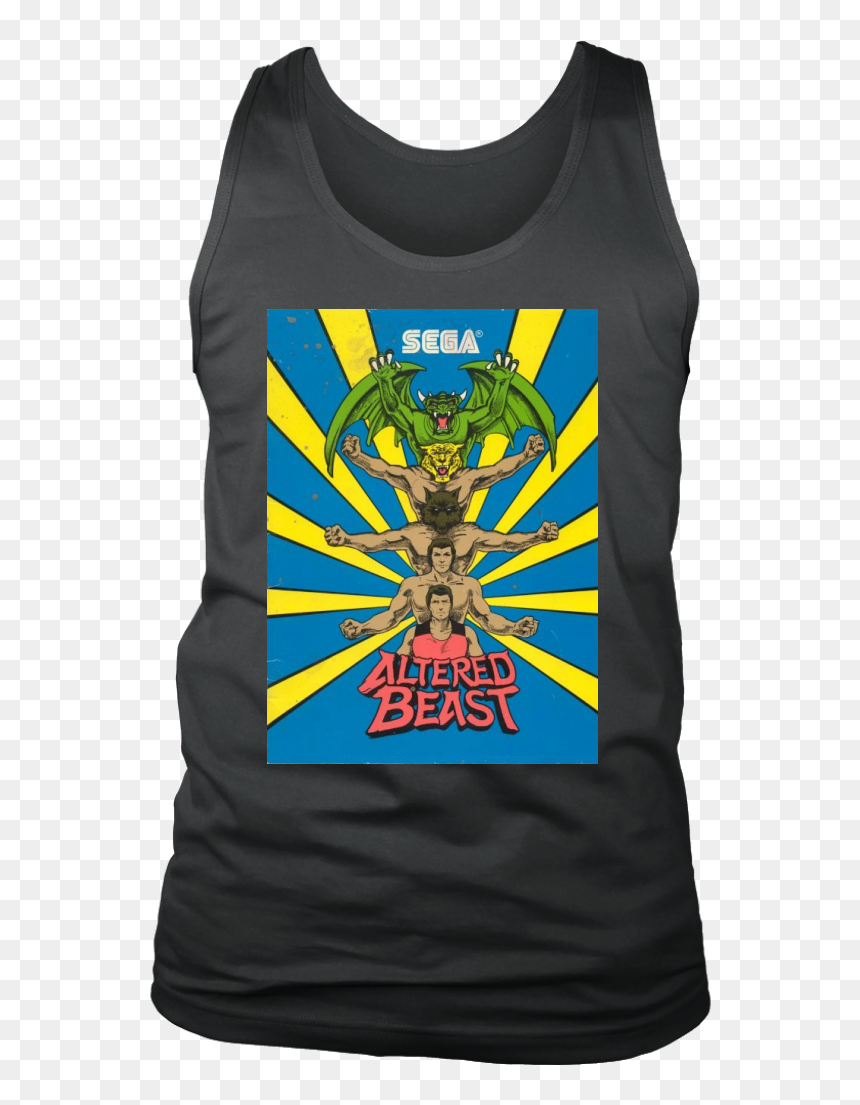 Altered Beast Mens Tank Sega Genesis Arcade 16 Bit - Altered Beast Side Art, HD Png Download - sega master system png