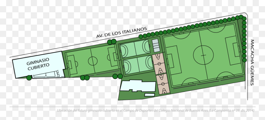 Campo De Deportes Del Colegio Nacional Buenos Aires, HD Png Download - campanita png