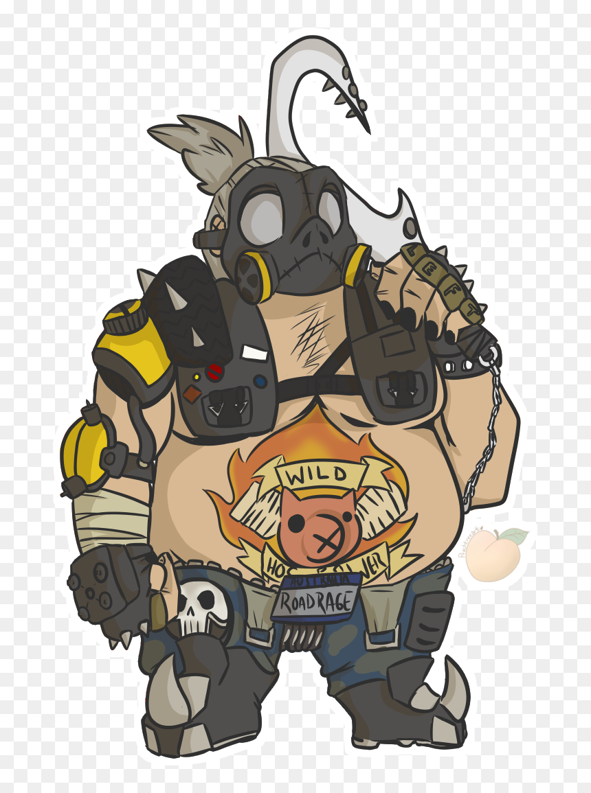 Chibi Roadhog - Cartoon, HD Png Download - overwatch roadhog png