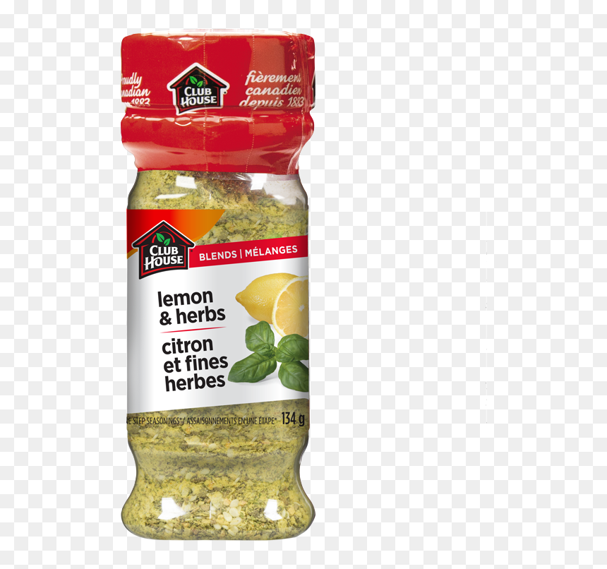 Lemon And Herbs - Club House Lemon And Herbs, HD Png Download - lemon wedge png