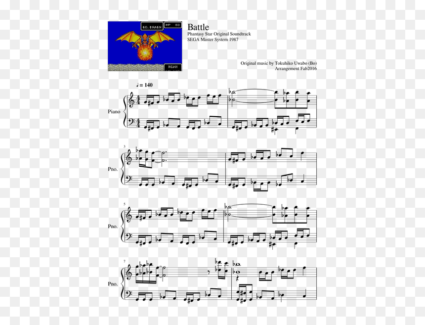 Sheet Music, HD Png Download - sega master system png